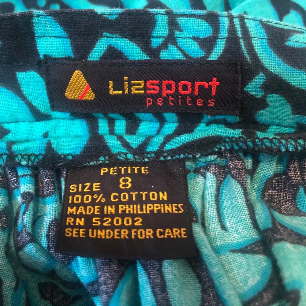 Vintage 80’s Liz Sport Skirt Tropical, Petite Sz 8 - Picture 11 of 11